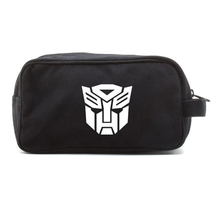 Transformers Robots Autobot Logo Dual Two Compartment Toiletry Dopp Kit