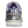 thumbnail image 5 of Disney Frozen Ii Girls Hook And Loop Sneakers with Two White Lights, Silver Blue, Size: 8, 5 of 8