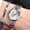 Silver Bracelet, variant on Narrow Strap Steel Strap Quartz Watch