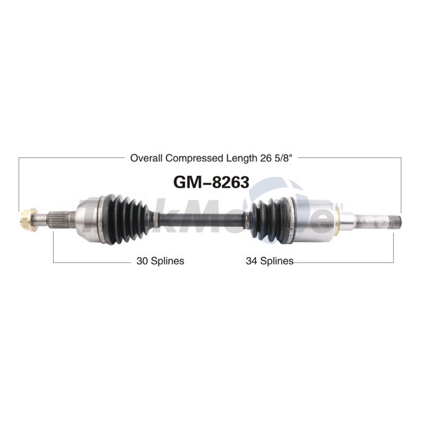 CV Axle Shaft GM8263 for 20102015 Chevrolet Equinox,20102015 GMC