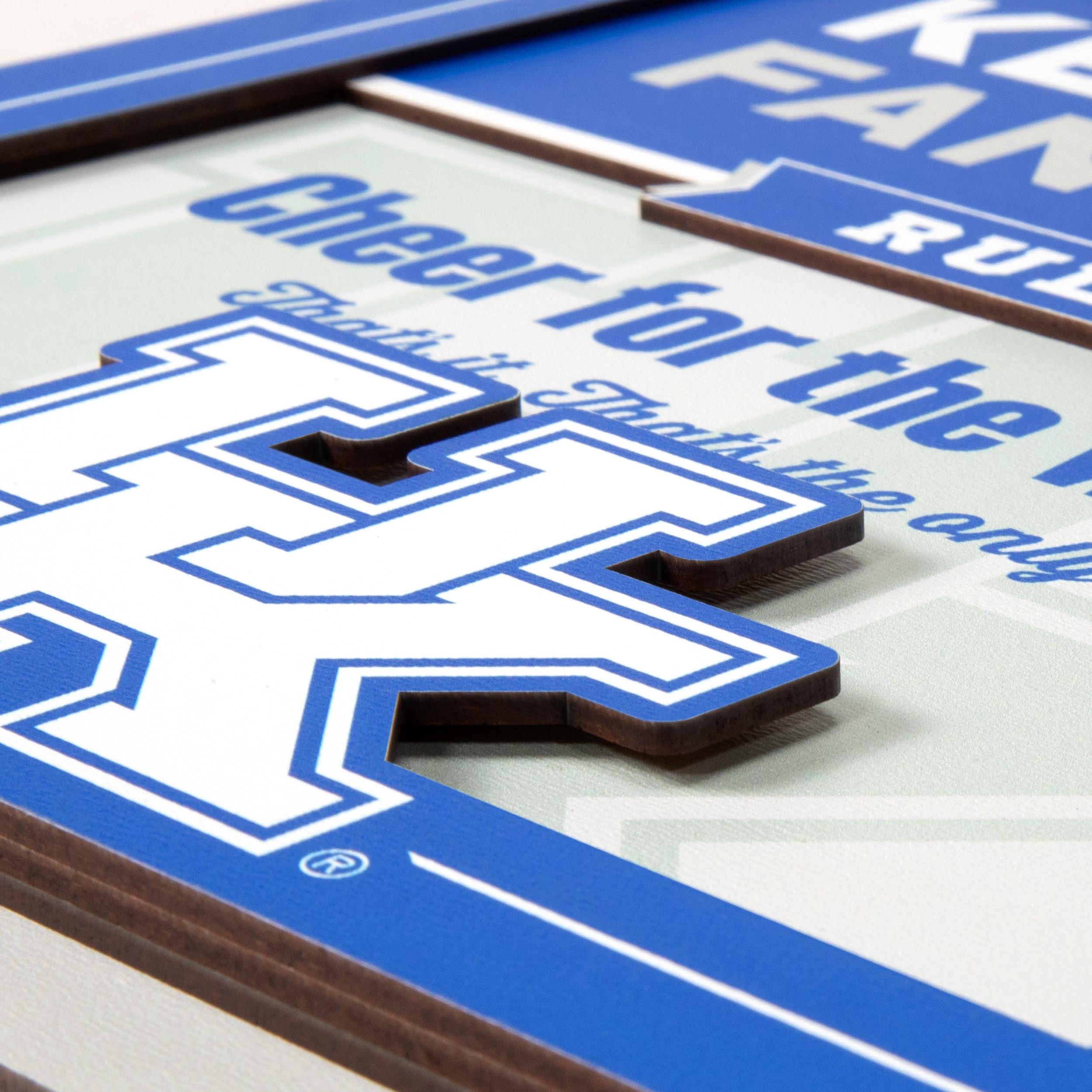 YouTheFan NCAA Kentucky Wildcats Fan Rules 3D Wall Art