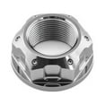 thumbnail image 2 of Titanium Flanged Axle Nut M25x(1.50mm) Swingarm Pivot AF 36mm, 2 of 6
