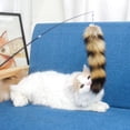 thumbnail image 4 of Interactivo palo de gato varilla retráctil teaser varita linda juguete falso cola de para animales para ejercitar reemplazo jugar Salvador Juguetes interactivos para gatos, 4 of 8