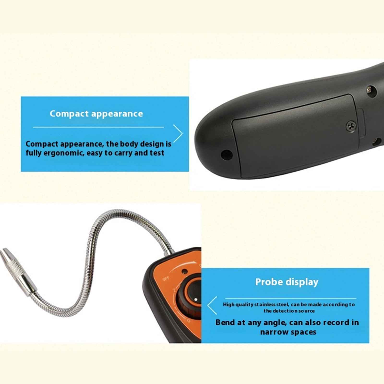Fast Response Analyzers Tool Detecting R134a R22 Refrigerants In Automotive HVAC Air Conditioning