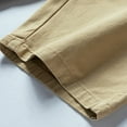 thumbnail image 3 of JLFKNG Men's Casual Pants Solid Color Washed Cargo Shorts Summer Fashion Cargo Shorts With Pockets Elastic Waist Drawstring Comfy Mens Clothes, 3 of 7