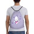 thumbnail image 2 of Bolsa clásica con cordón Pochacco, plegable, para deportes, fitness, unisex, para viajes y playa, tamaño mediano, 2 of 8