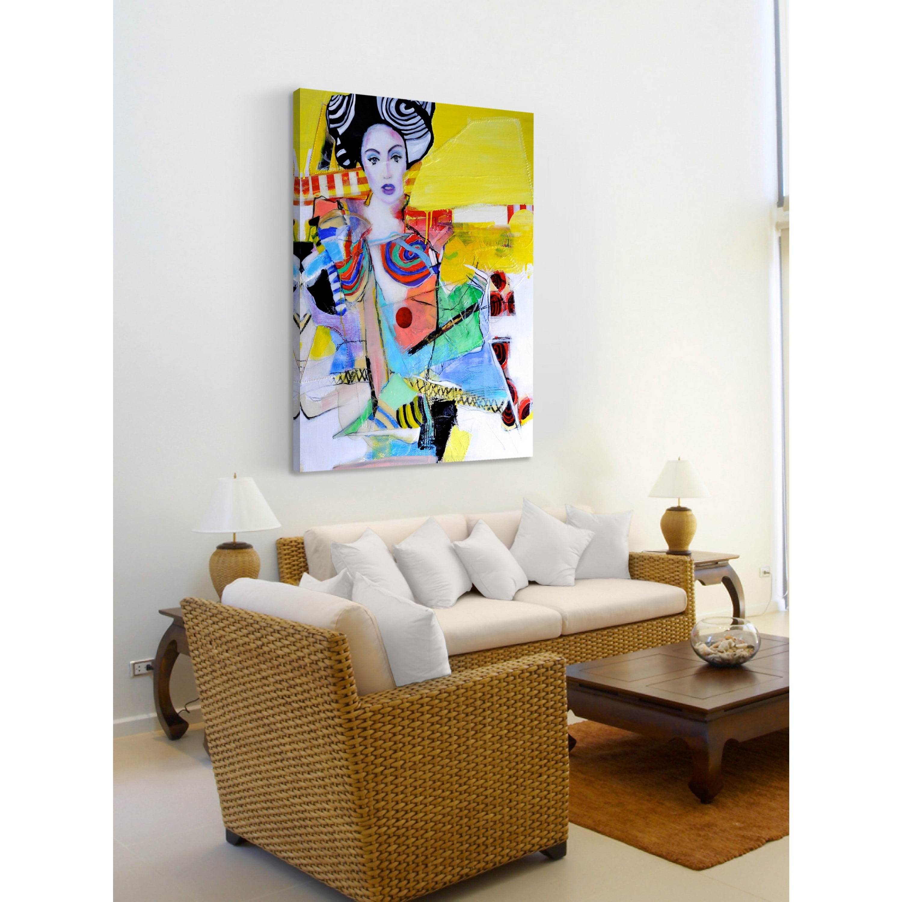 Nomade Painting Print on Wrapped Canvas