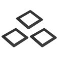 thumbnail image 1 of Interruptor Envolvente Placa Pared Panel Decoración Único Grupo Acrílico Negro 126mm x 126mm para Hogar Oficina Paquete de 3, 1 of 5