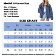 thumbnail image 3 of Stralyhd Jean Jacket Women Long Sleeve 2026 Fall Colored Denim Jackets Classic Jean Coats Light Blue Button Down Trucker Coat with Pockets Light Blue L, 3 of 5