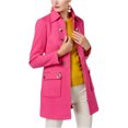 thumbnail image 1 of I.N.C Womens Button-Trim Coat, Pink, Large, 1 of 1