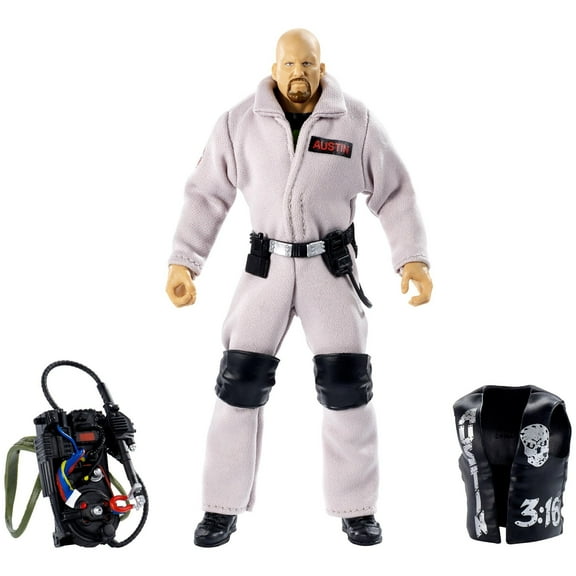 WWE Ghostbusters Stone Cold Steve Austin Action Figure, 6"
