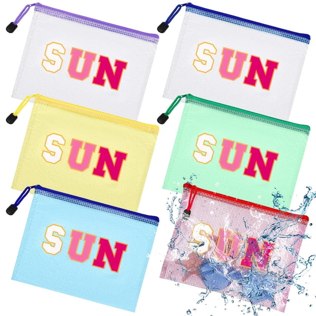 Bolsa de maquillaje Kacctyen, transparente, impermeable, playa y piscina, 12 unidades