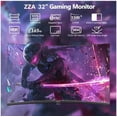 thumbnail image 3 of ZZA 32 inch Curved Gaming Monitor, QHD 2560x1440 165Hz 1ms, 1500R VA Panel, AMD FreeSync, HDR Ready, 1440p 144hz computer monitor, VESA, for PC Desktop Laptop PS5, Black, 3 of 10