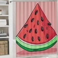 thumbnail image 6 of Awypu Home Bathtubs Bathroom Curtain Decoration Watermelon Slices Waterproof Shower Curtain Multiple Sizes White, 6 of 7