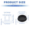 thumbnail image 2 of Uxcell 3 Pcs Tapón de Silicona en Forma de T, Diámetro 72 mm/2.83 Pulgadas, Tapón de Silicona Impermeable Reutilizable para Sellar Agujeros Redondos en Equipos de Tuberías, Negro, 2 of 7