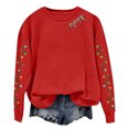 thumbnail image 4 of ZACPNCV Christmas Sweater Women Reindeer Graphic Sweatshirts Oversized Christmas Tree Sweaters Xmas Pullover Tops, 4 of 6