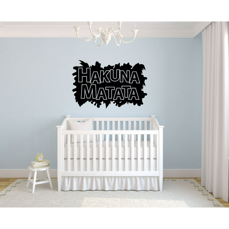 Hakuna Matata The Lion King Wall Decals For Kids Rooms Simba Mufasa Decor  Lions Boys Girls Creative Animated Vinyl Decal Stickers for Bedrooms  Artwork Child Favorite Decoration Size (18x20 inch) 