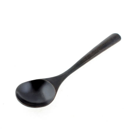 Kitchen Coffee Tea Mash Potato Porridge Congee Wooden Spoon Scoop Black