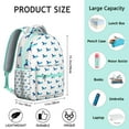 thumbnail image 3 of Farm Horse Student School Backpack Floral Pattern with Cute Pony and Rainbow Print Retro Rural Design Book Bag, 3 of 3