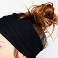 thumbnail image 5 of Visland Women Turban Headband, Fashion Casual Solid Color Elastic Soft Cozy Knitted Non Slip Wide Hairband Headwrap for Yoga Workout Running Sports Daily Wear, 5 of 6