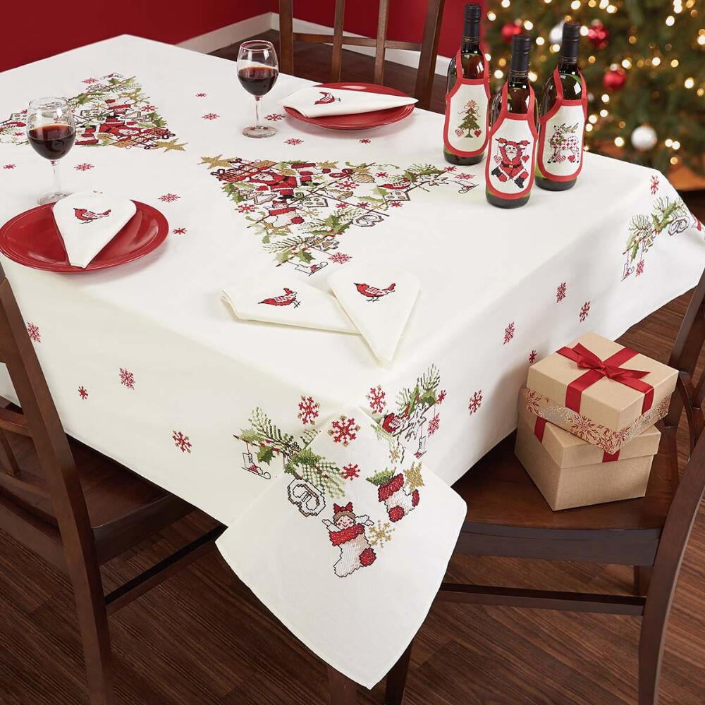 Christmas gnome cross stitch kit diy cross stitch kit funny