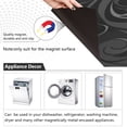 thumbnail image 2 of Dailycode Dishwasher Magnet Cover Magnetic Fridge Door Cover Home Kitchen Decor, Light Black Mysterious Swirling Plants, 23"x 26", 2 of 6