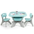 thumbnail image 1 of Patiojoy 3 PCS Kids Activity Storage Table & Chair Set Green, 1 of 7
