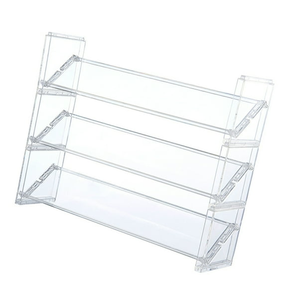 Clear Multilayer Cosmetic Storage Rack Home Accessory for Desk Sturdy Plastic Makeup Organizers Household Use