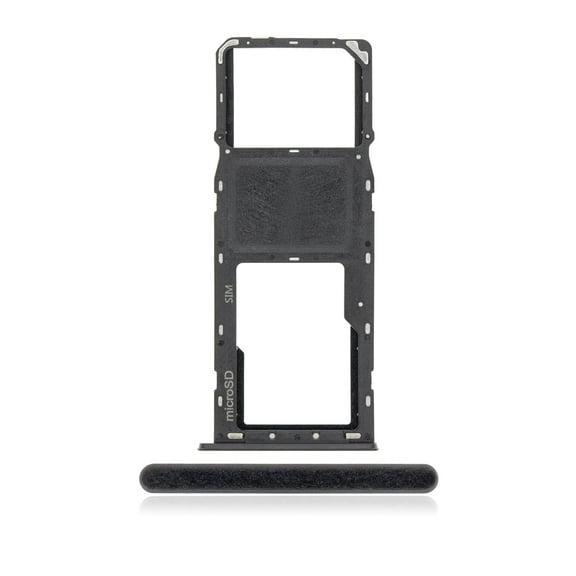 Replacement Single Sim Tray Compatible For Samsung Galaxy A21 (A215 / 2020) (Cosmic Gray)