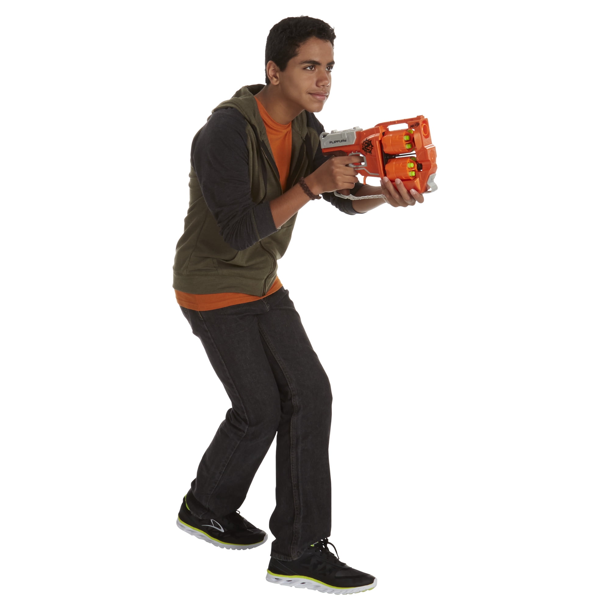 nerf zombie strike flipfury blaster toy