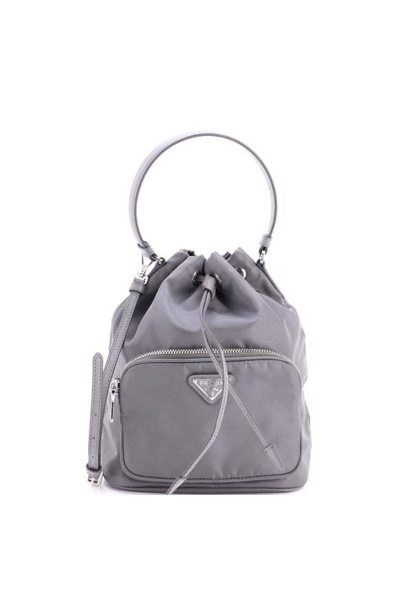 Pre-Owned Drawstring Bucket Bag Re-Nylon Small By Rebag