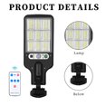 thumbnail image 2 of Luz De Pared Luces de calle solares Lámpara de pared LED con sensor de movimiento de 3 modos con control remoto (E) Ehuebsd Para estrenar, 2 of 9