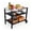 3 Tier-Silver, variant on 2-Tier Outdoor Grill Cart, Movable BBQ Prep Table with Locking Wheels & Tool Hooks, Rolling Serving Bar Cart for Patio, Backyard, Black