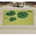 thumbnail image 1 of Floral Decorative Rug, Poppy Flowers Vivid Petals Buds Pastoral Purity Mother Earth Nature Design, Quality Carpet for Bedroom Dorm and Living Room, 6 Sizes, Avocado Green, by Ambesonne, 1 of 1