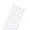 thumbnail image 1 of Paquete de 2 tubos rígidos transparentes, 23mm (0.91") ID x 25mm (0.98") OD, tubo de plástico de 1 pie para agua/acuario/protección de cables., 1 of 7