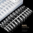 thumbnail image 4 of Vogacara 240 piezas de extensión de uñas postizas, decoración artesanal, puntas de uñas postizas, herramientas de manicura portátiles para el hogar, Arte de uñas Tipo 6 Vogacara CE011660-06B, 4 of 6