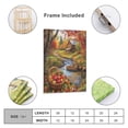 thumbnail image 2 of Canvas Prints Autumn Cabin Fall Forest Lake Tree Leaves Canvas Picture Autumn Country Farm Artwork Wall Art For Kitchen 16x24inch for Modern Home Living Room Bathroom Décor Framed Artwork, 2 of 8