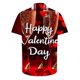 thumbnail image 4 of Camisas Casuales de los Hombres Día de San Valentín Impreso Manga Corta Solapa, Poliéster Ligero para el Ocio de Primavera Verano Y Uso Diario, 4 of 9