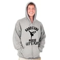 thumbnail image 5 of Handstand Posse Lets Play Gymnastics Zip Hoodie Sweatshirt Men Brisco Brands L, 5 of 6