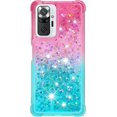 thumbnail image 2 of For Xiaomi Redmi Note 10 Pro/Note 10 Pro Max Case With Creativity Clear Gradient Quicksand Glitter Flowing Liquid Floating Case Bling Diamond Sparkle Cover for Redmi Note 10 Pro JB Powder Blue, 2 of 7