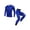 #4blue, variant on Men‘s Compression Base Layer 2PCS Clothes Set Athletic Fitness Quickly Dry Long Sleeve Tights T-Shirt Leggings