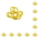 thumbnail image 2 of Sonducket 20 piezas de anillos para el cabello, sin costuras, de alta elasticidad, decorativos, sin enganches, para coletas, para mujeres y Amarillo 10piezas, 2 of 6