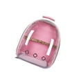 thumbnail image 1 of Bird Carrier Cage Shoulder Bag Pet Parrot Travel Clear Retractable Pet Parrot Backpack Pink, 1 of 7
