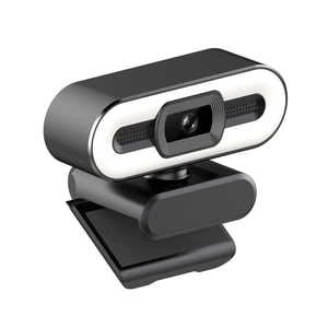 Webcam 4K USB Plug and Play Webcam with Built in Microphone Lighting for Live Stream Video Call Video Conference Online Teaching