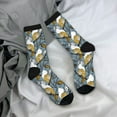 thumbnail image 5 of KLL Cartoon Squirrel on Branch Print Cool Socks Men's Women's Crew Socks Funny Crazy Novelty Stockings, 5 of 6