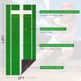 thumbnail image 3 of Zeronic Portable Softball Pitching Mat 10'x3' Baseball Pitching Mound Turf Matt Non-Slip Foam Backing for Garage Home Cage Floors Outdoor Indoor with Carry Strap, 3 of 7