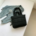 Aixig Women Puffer Tote Bag Fashion Shoulder Bag Large Capacity Soft