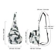 thumbnail image 2 of Crossbody Sling Bags for Women, Small Sling Shoulder Backpack with Convertable Strap Fashionable Travel Chest Pack for Trip Sports Work, 2 of 7
