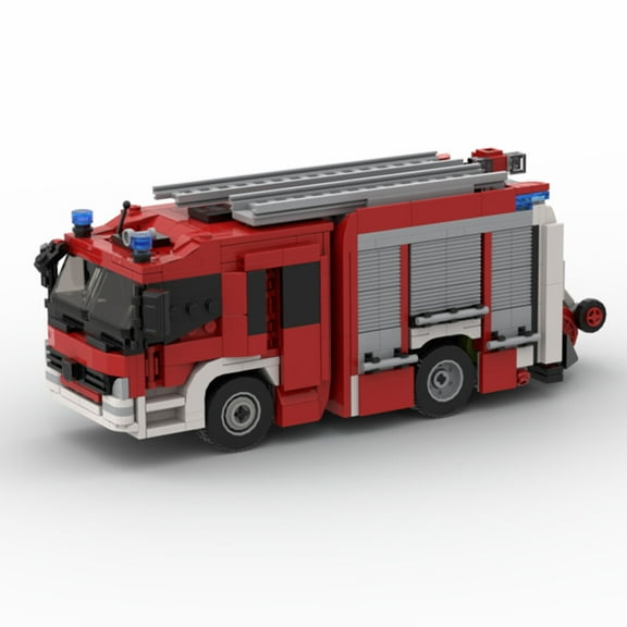 MOC- 137461 1019pcs Building Blocks Munich Fire Truck MOC Bricks Toys Set