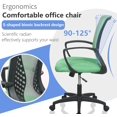 thumbnail image 4 of Office Chair Desk Computer Chair Ergonomic Adjustable Executive Mesh Mid Back with 360 Degree Swivel Wheels Lumbar Support Armrest,Green, 4 of 7